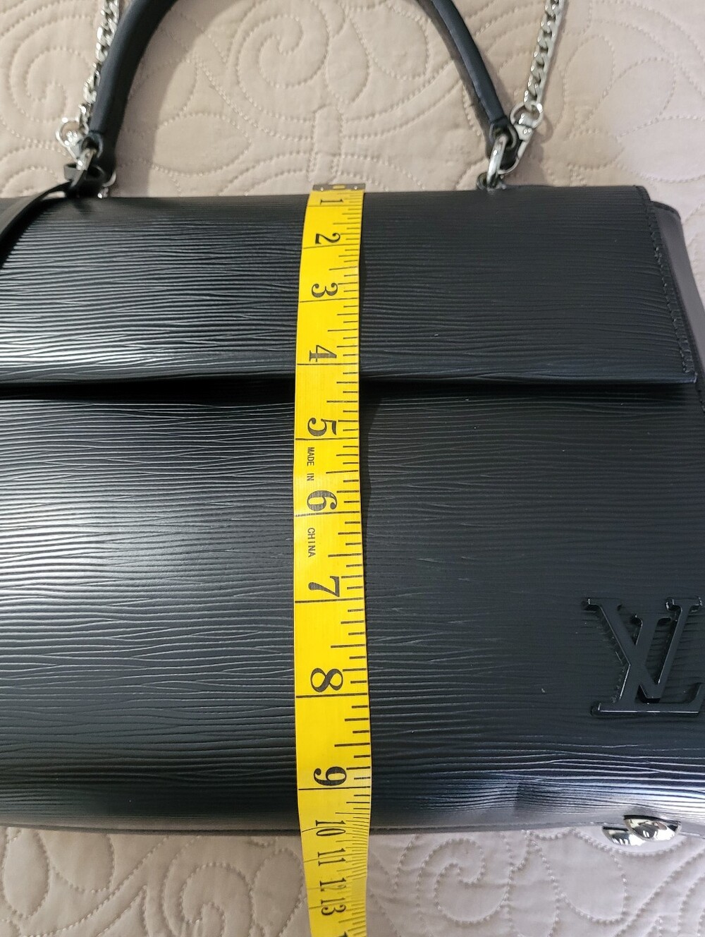 Louis Vuitton Cluny BB Noir Black Epi Leather Satchel Shoulder Bag Handbag Purse - Picture 13 of 16